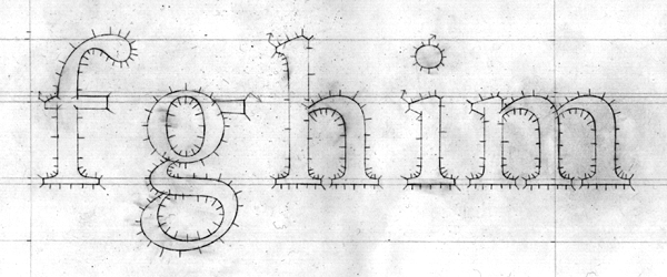 Pencil drawings for DTL Fell by Frank E. Blokland