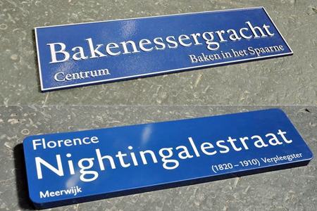 DTL Haarlemmer is used for the street signs city of Haarlem Street signs of the city of Haarlem typeset in DTL Haarlemmer