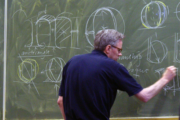 Lecturing_3 Frank E. Blokland teaching first-year students at the KABK
